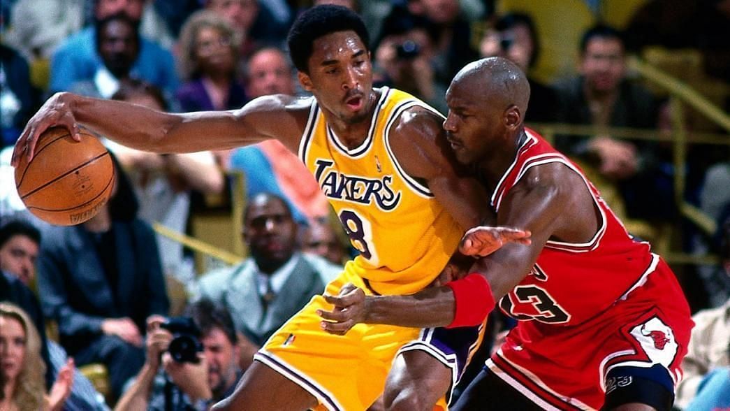 Kobe Bryant, left, is considered to be the closest player to Michael Jordan in terms of skillset [Image Credits: NBA]