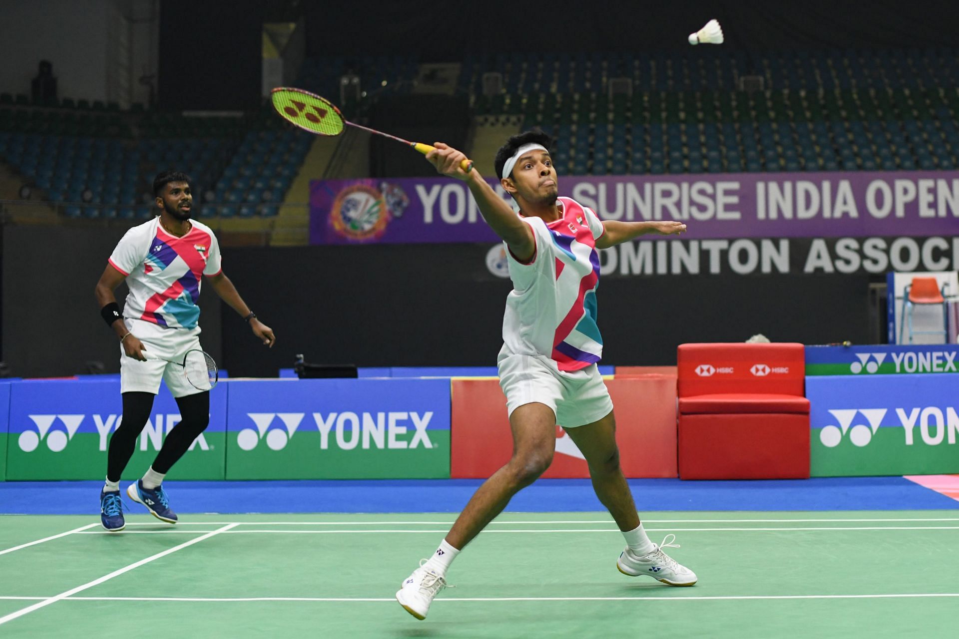 Chirag Shetty (R) and Satwiksairaj Rankireddy were instrumental in India&#039;s historic Thomas Cup triumph. (Pic credit: BAI)