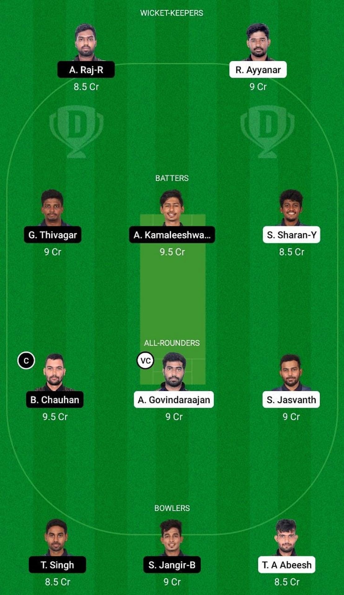 EAG vs KGS Dream11 Fantasy Suggestion #1