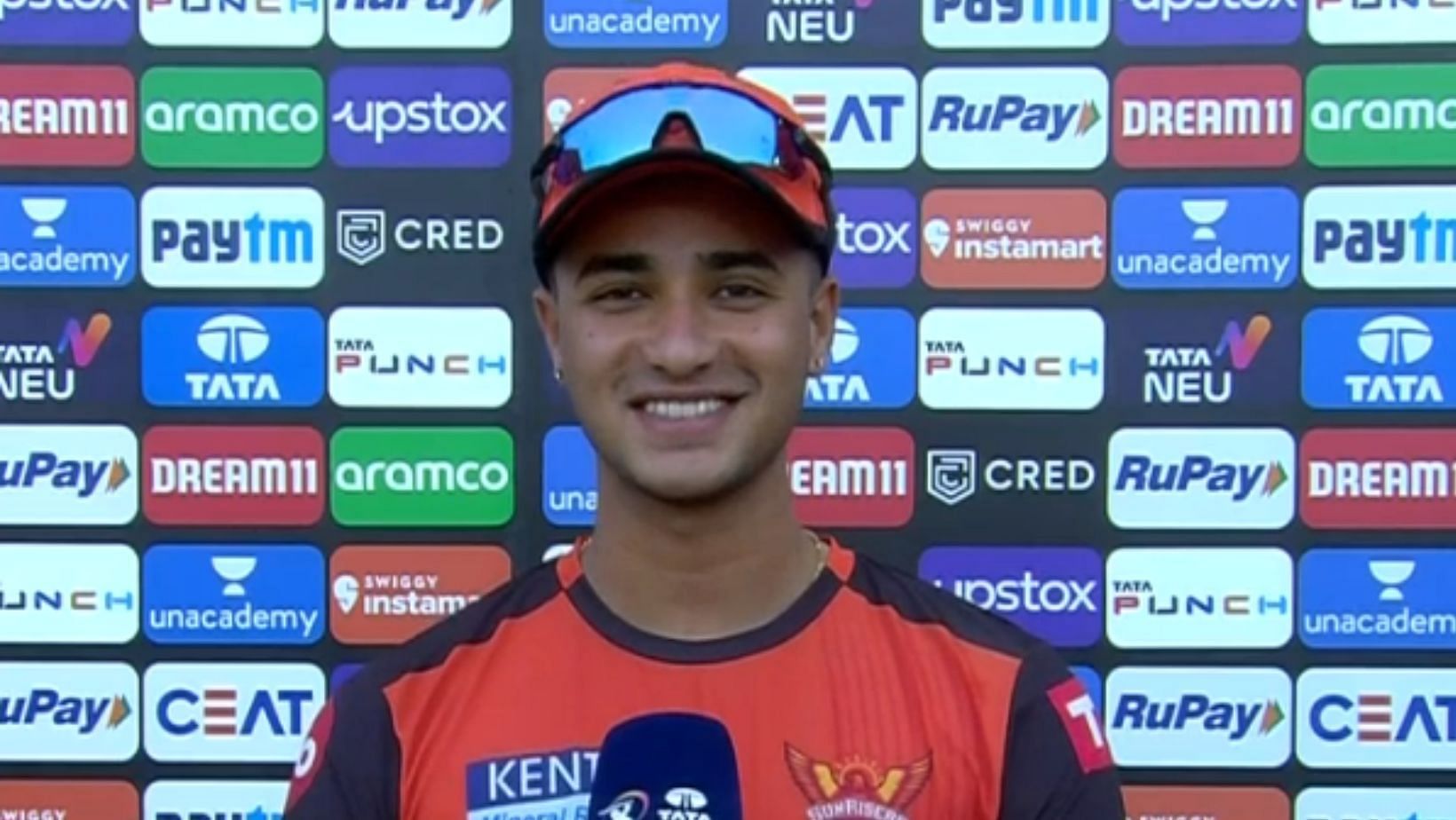 SRH emerging all-rounder Abhishek Sharma