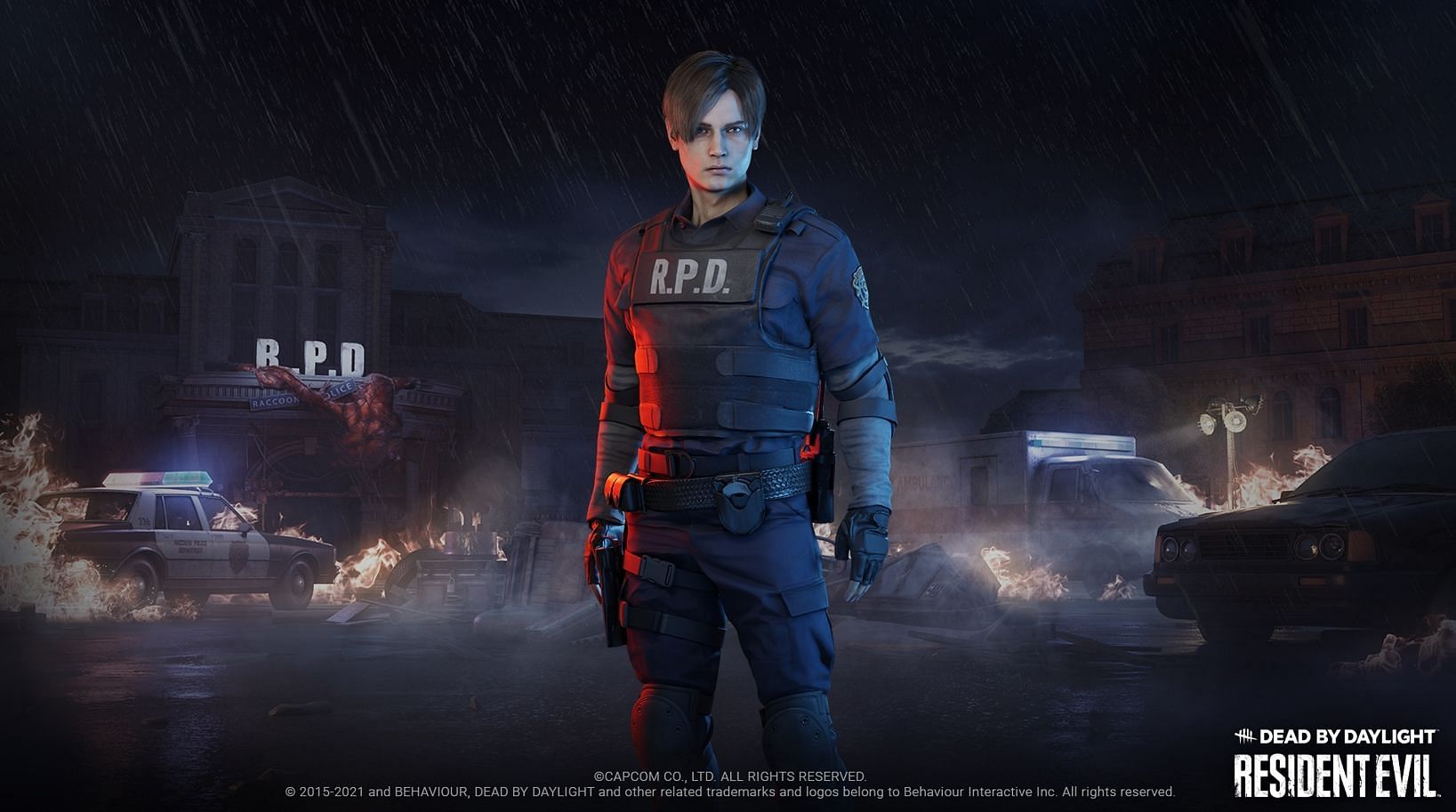 An official render for Leon Kennedy in Dead by Daylight (Image via Behaviour Interactive)