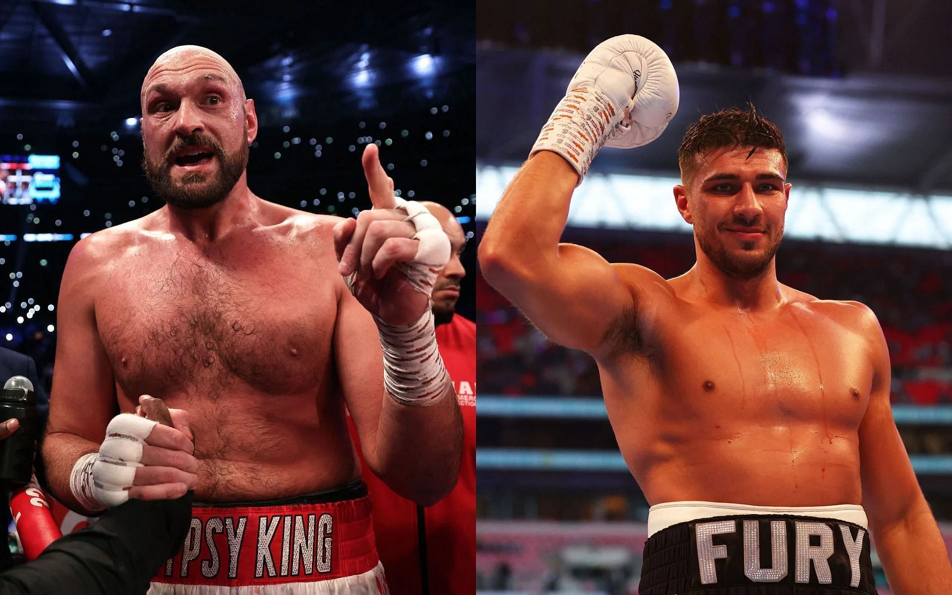 Tyson Fury (L) stopped his brother Tommy Fury (R) from going out partying.