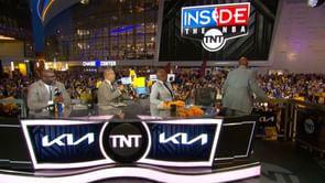 Video: Charles Barkley goes livid after being hit in the head with a T-shirt by Golden State Warriors fans on an open set, as fellow panelists ask him to calm down