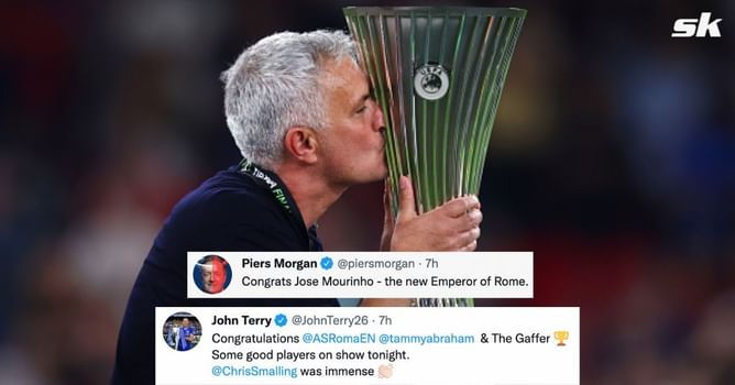 Who said what: Footballing world reacts as Jose Mourinho leads Roma to UEFA Conference League trophy