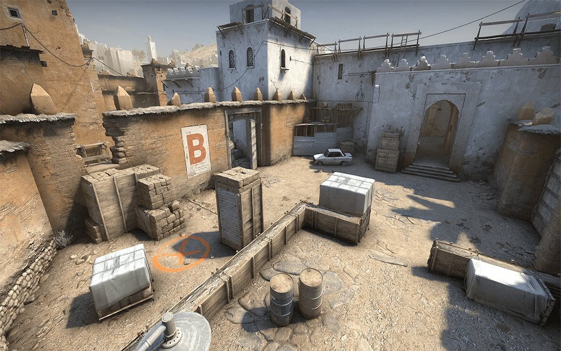 Dust 2 is one of the most iconic maps in FPS history (Image via Valve)