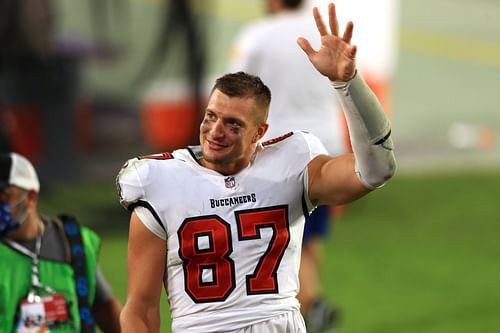 TE Rob Gronkowski with the Tampa Bay Buccaneers