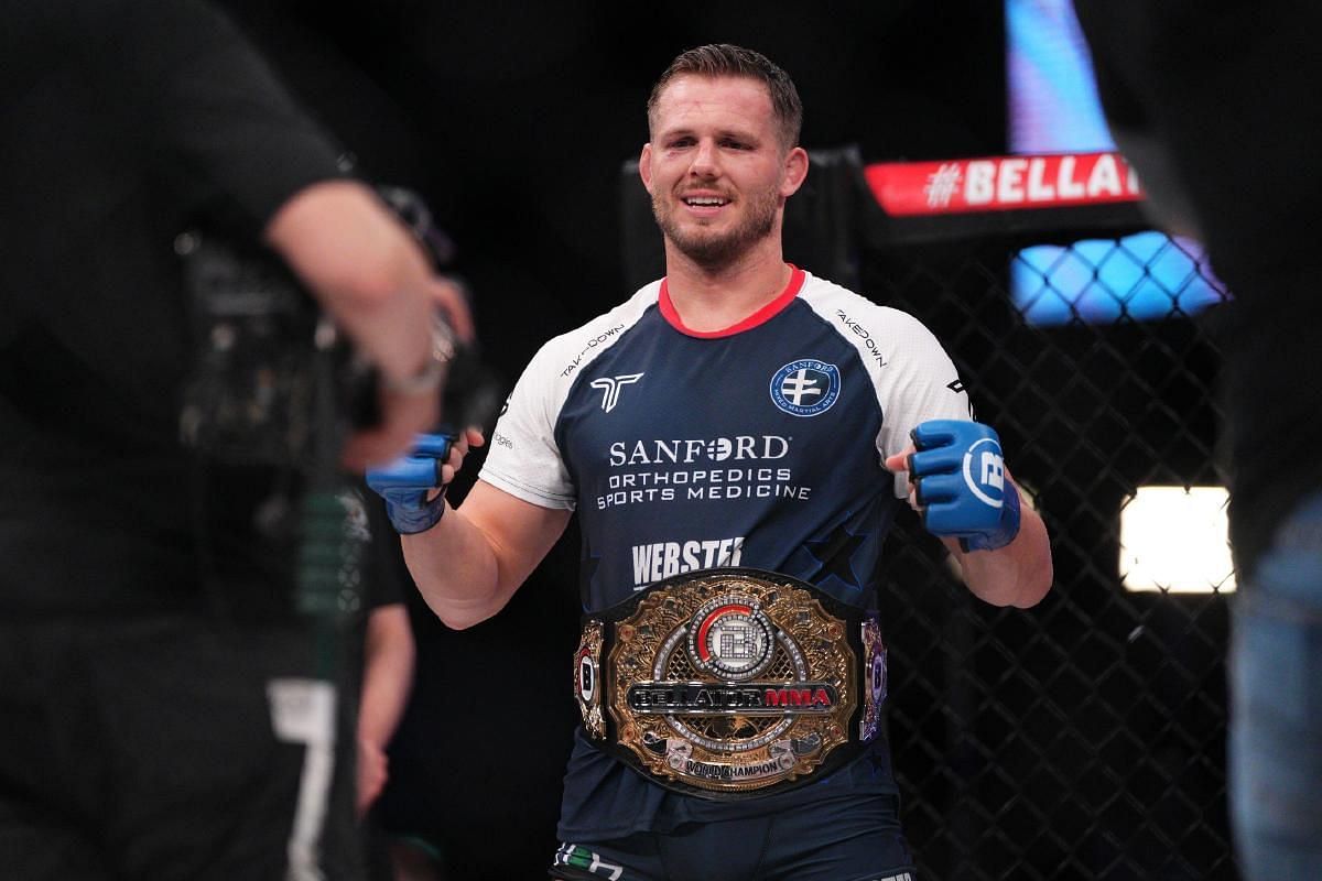 Logan Storley became interim welterweight champion (Photo credit: BellatorMMA)