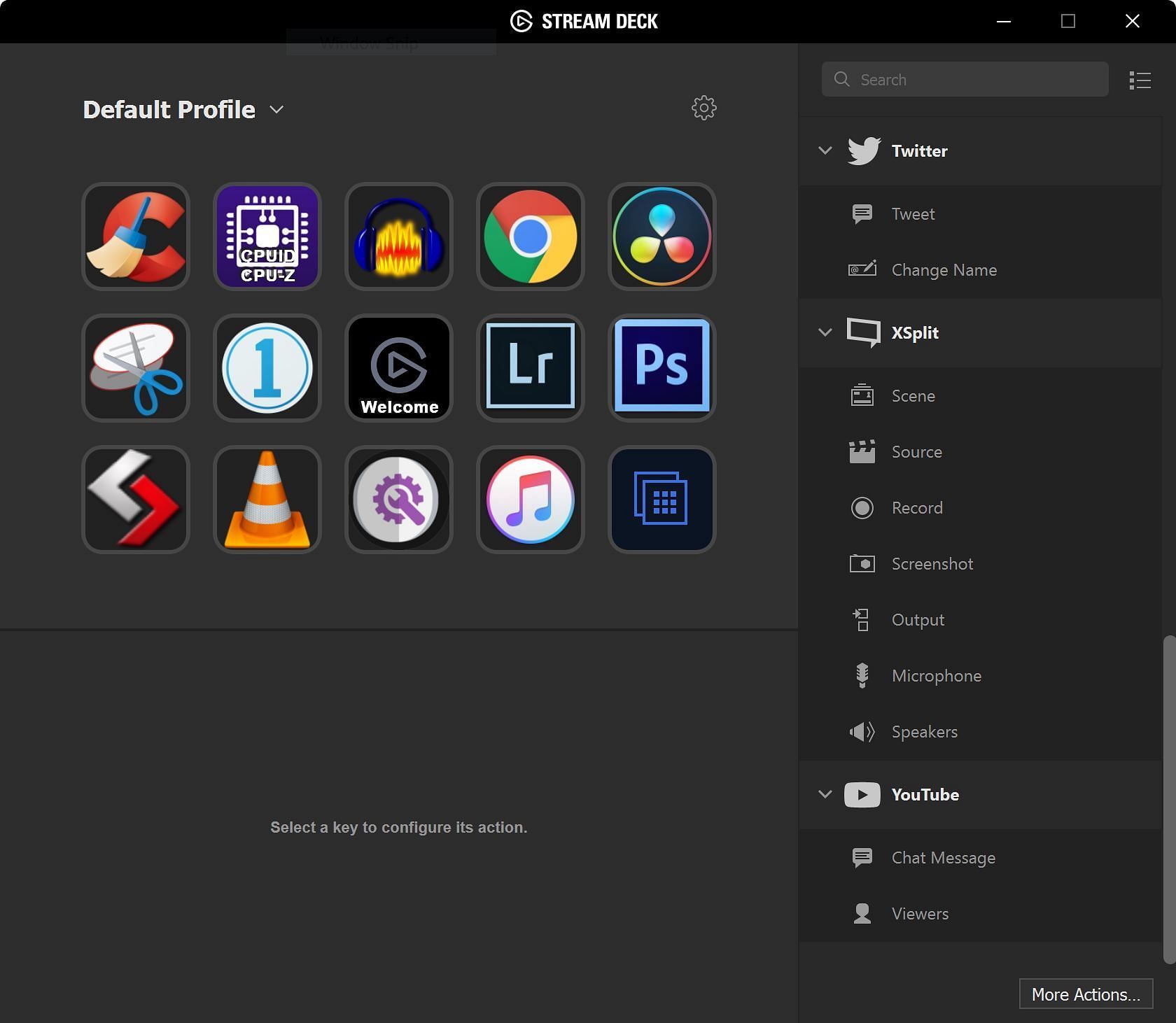 The Stream Deck software (Image via Google Images)