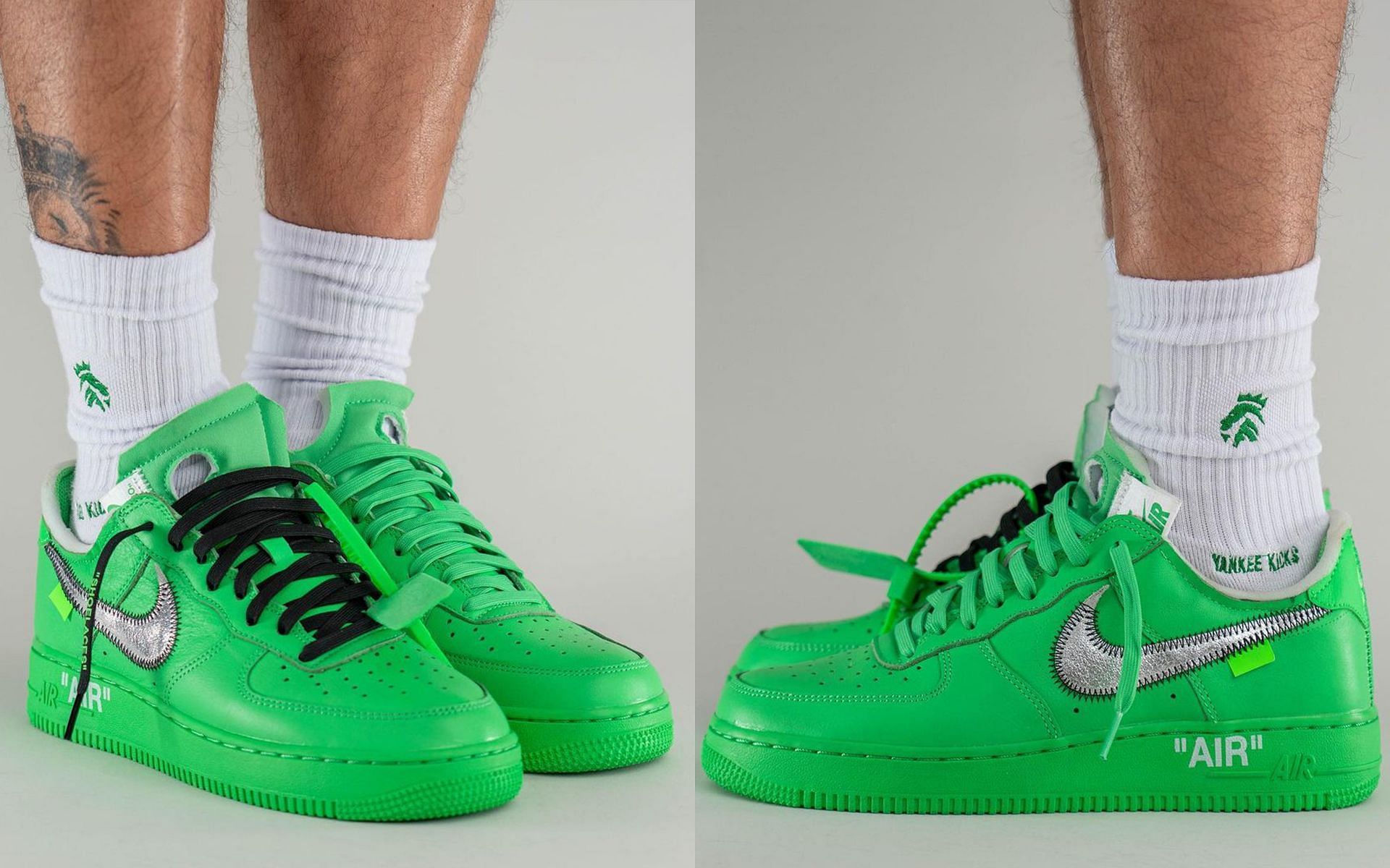 agenda Cuestiones diplomáticas Aumentar Off-White x Nike Air Force 1 Low Green: Release date, price, and more  details explored