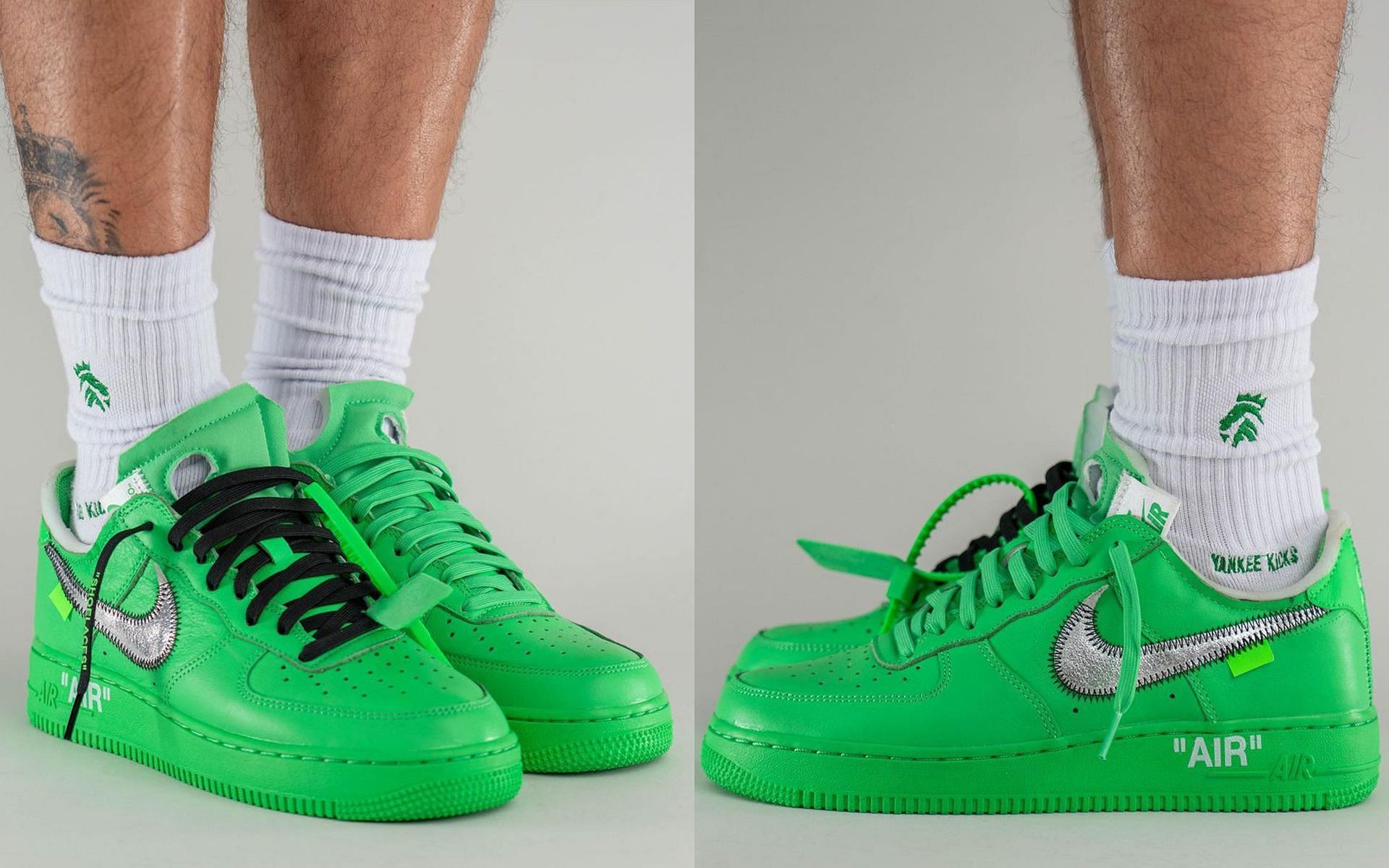 Green Spark' Off-White x Nike Air Force 1s Release Next Week