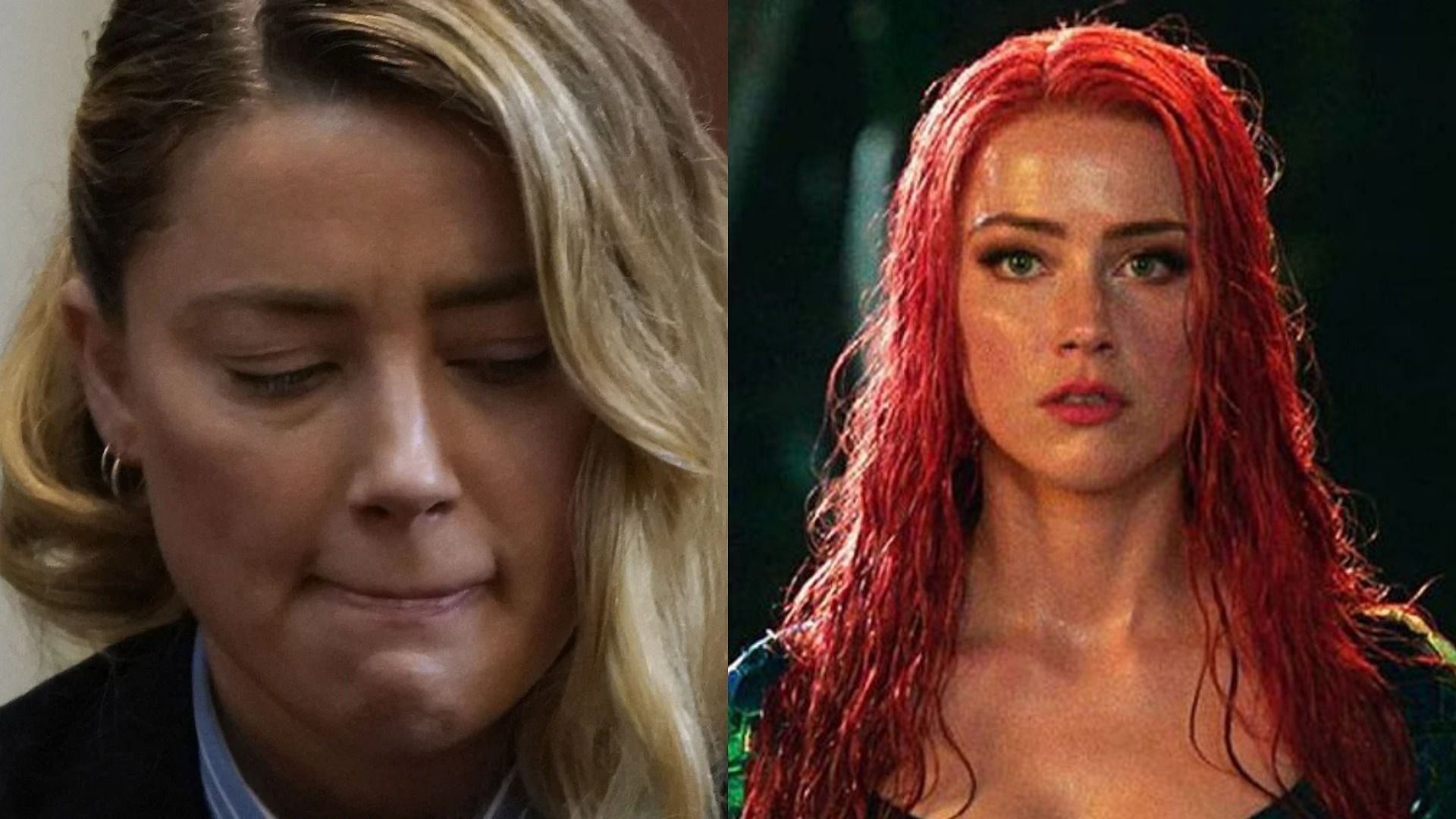 Amber Heard stated that her role in Aquaman 2 was cut down because of Johnny Depp&#039;s allegations against her. (Image via Getty Images/Elizabeth Frantz; Warner Bros)
