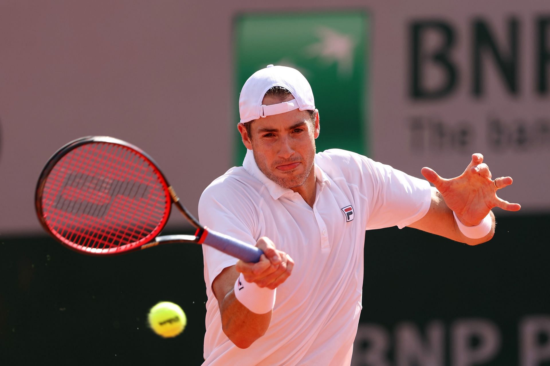 John Isner at the 2022 French Open - Day Six