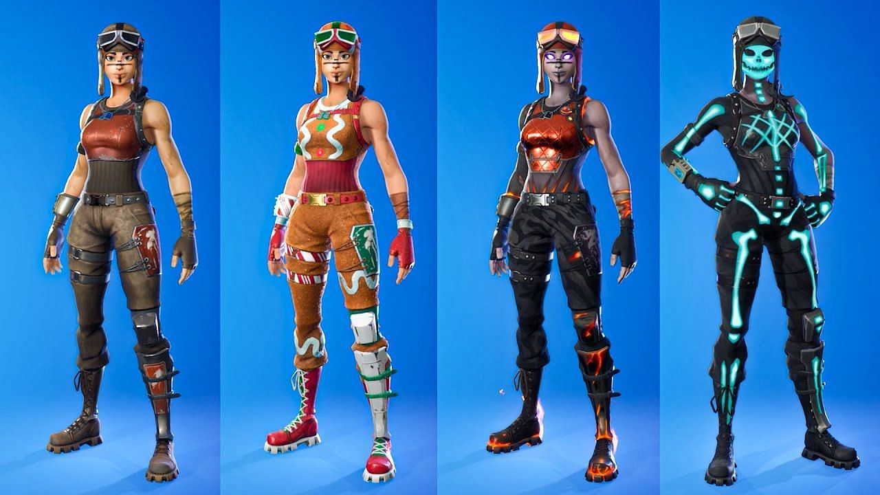 All Renegade Raider re-skin in Fortnite (Image via Stealthy/YouTube)