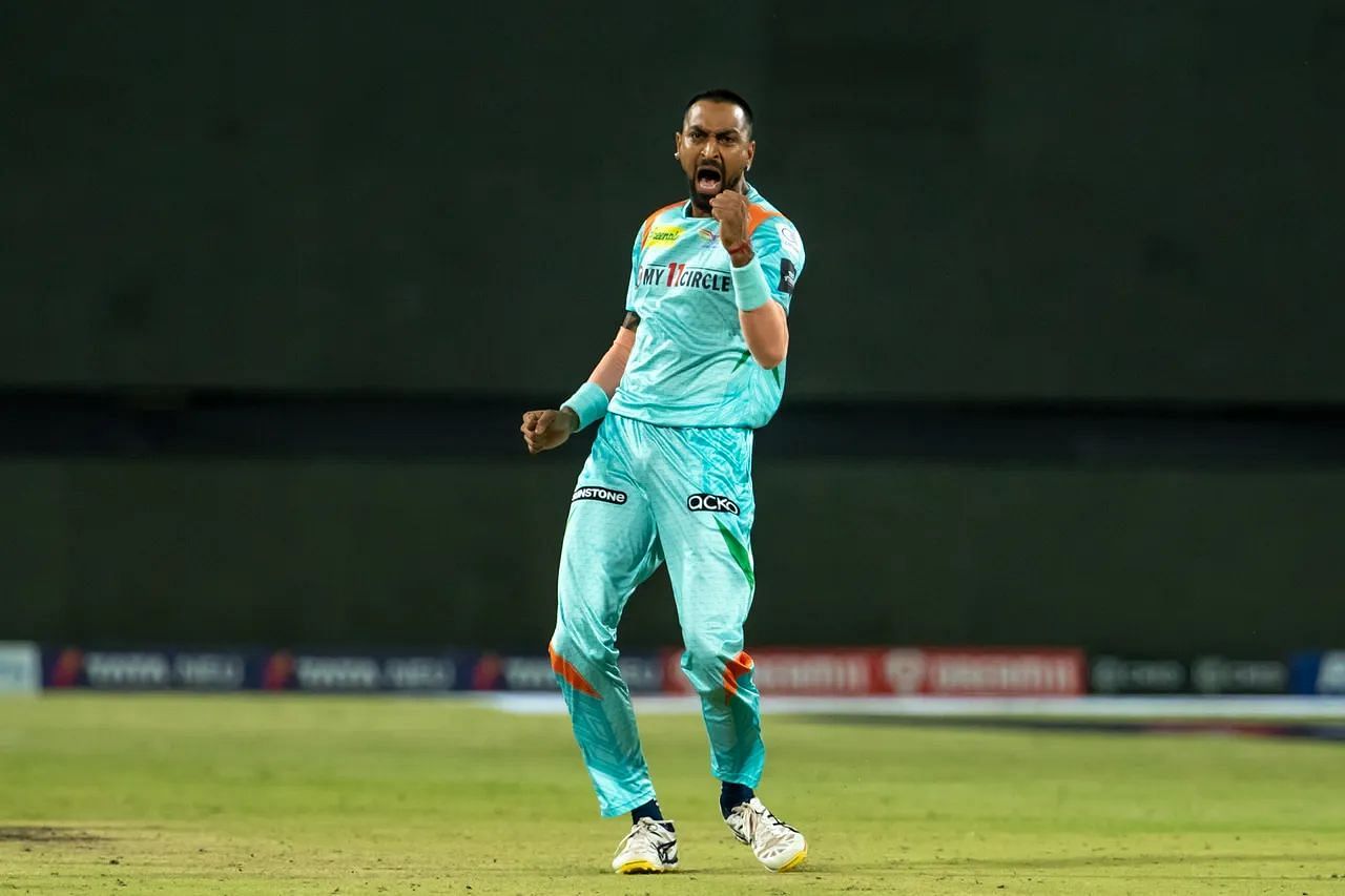Krunal Pandya will be the player to watch out for in the match between the Gujarat Titans and Lucknow Super Giants (Image Courtesy: IPLT20.com)