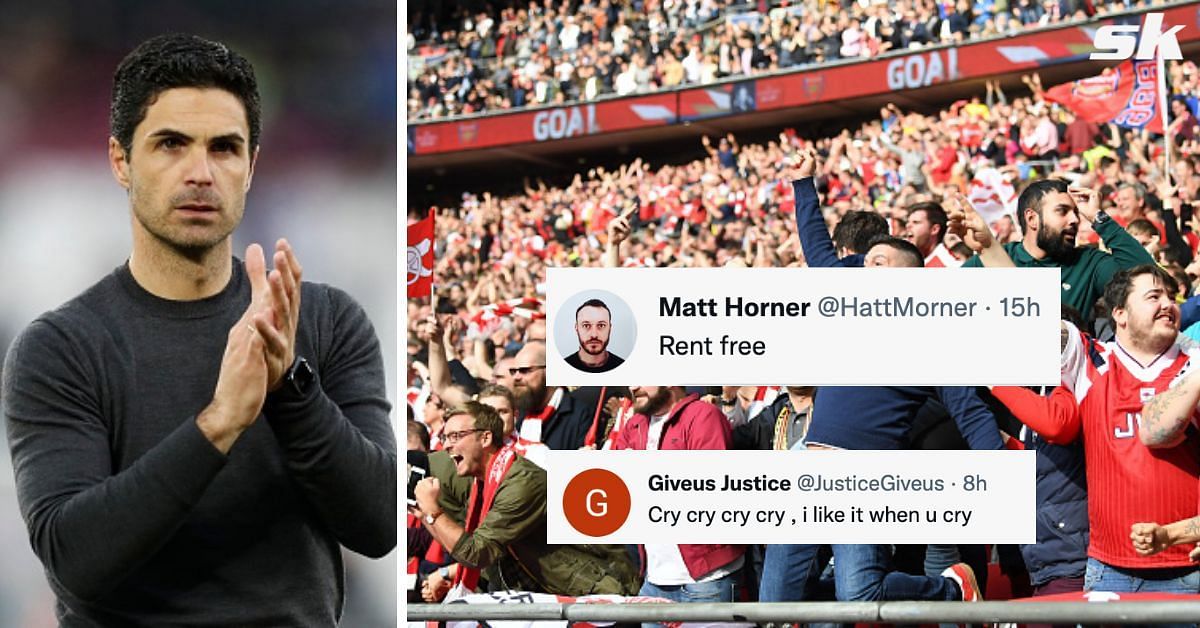 Arsenal fans mock pundit for his claim of over-celebrations
