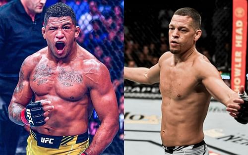 Gilbert Burns (left), Nate Diaz (right) [Images via @gilbert_burns and @natediaz209 on Instagram]