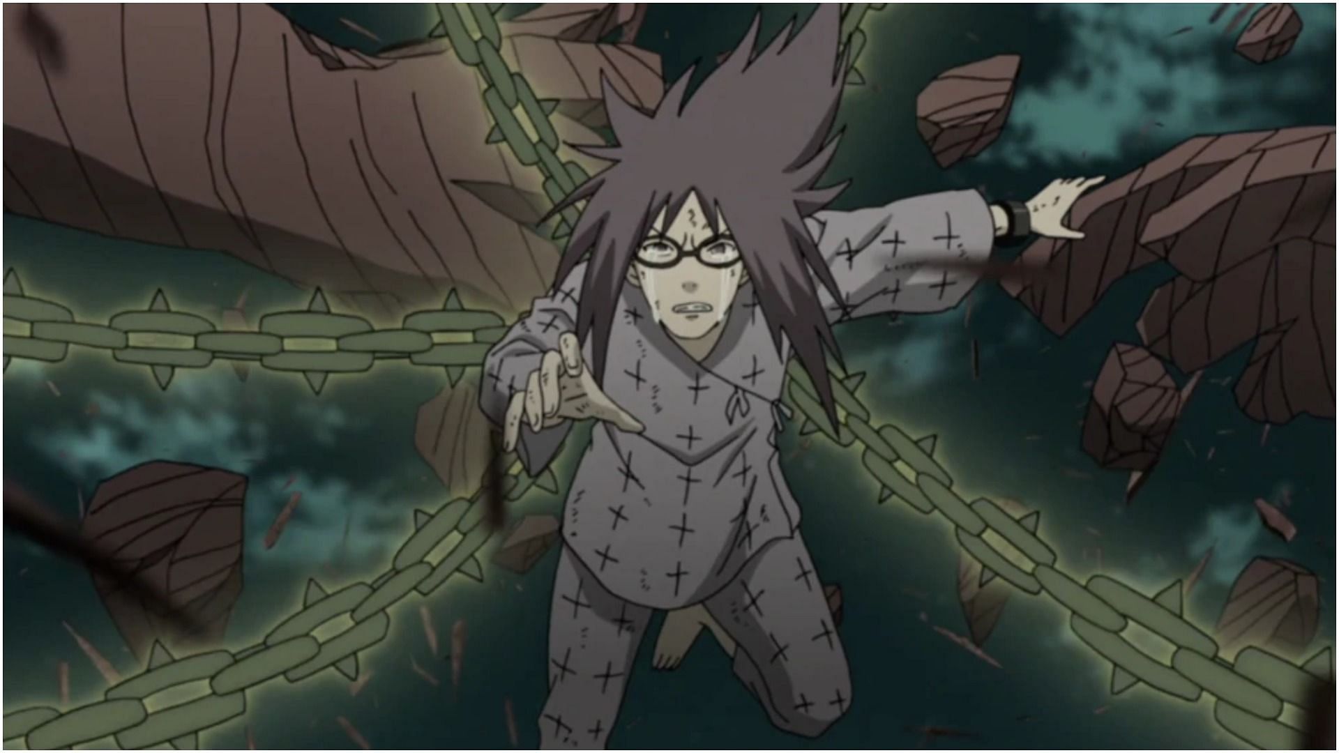 Karin using Adamantine Attacking Chains in Naruto (Image via Studio Pierrot)