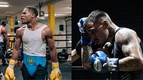 "This piece captures both fighters in battle" - Artist Patrick J. Killian reveals impressive George Kambosos Jr. vs. Devin Haney painting