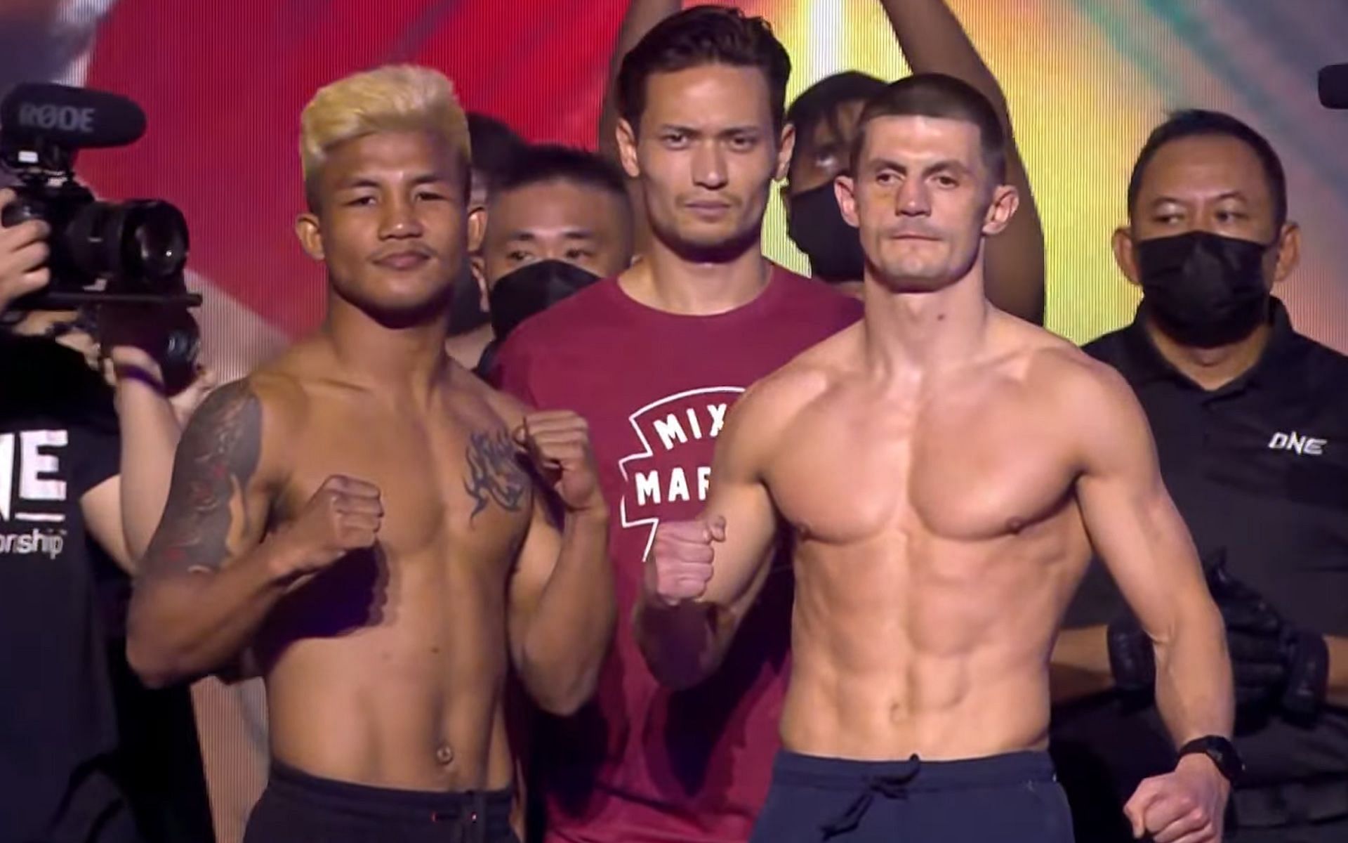 Jacob Smith (R) plans to introduce himself to the world by pulling an upset over Rodtang (L) | [Photo: ONE Championship]