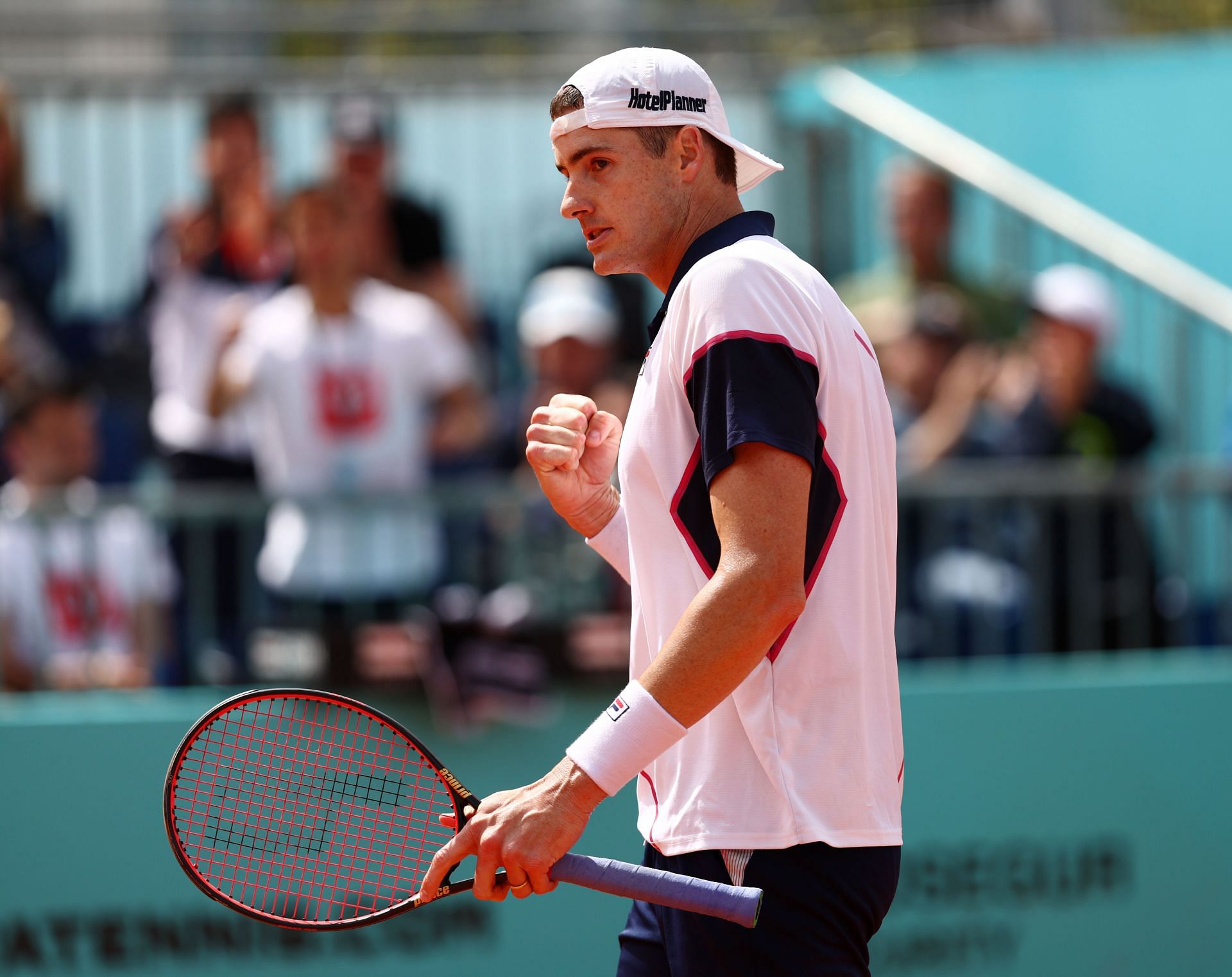 John Isner at the Madrid Open