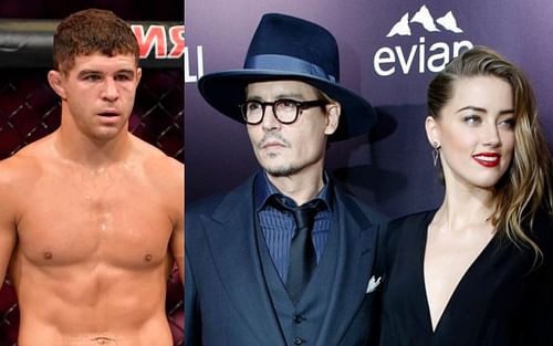 Al Iaquinta (left) via Getty Images; Johnny Depp and Amber Heard (right) via Twitter/TIME