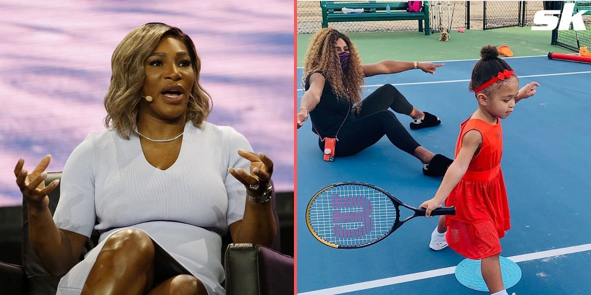 Serena Williams reckons her daughter Olympia is &quot;alright&quot; at tennis, but nothing special