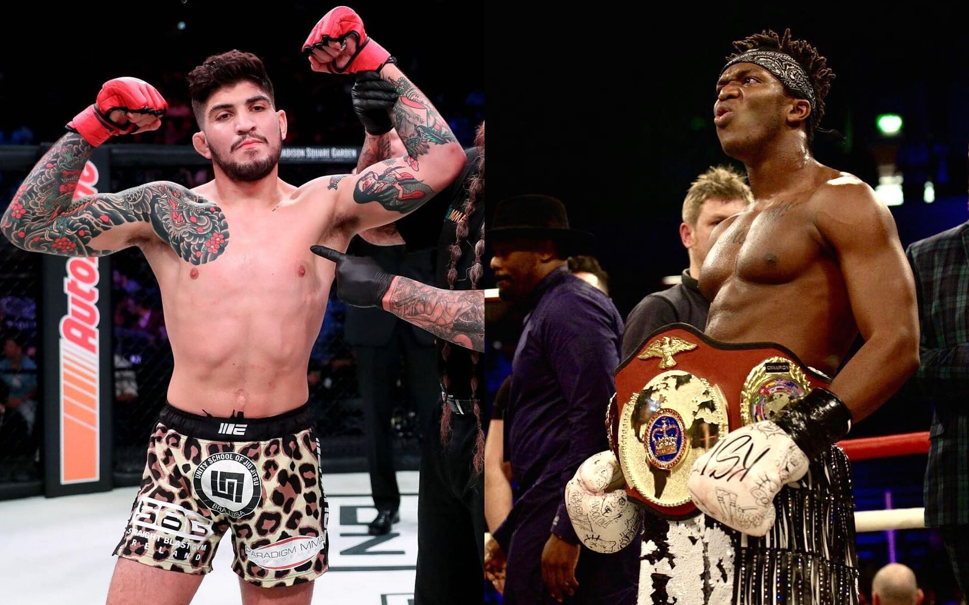 Dillon Danis (left), KSI (right) [Images courtesy: @dillondanis and @ksi via Instagram]