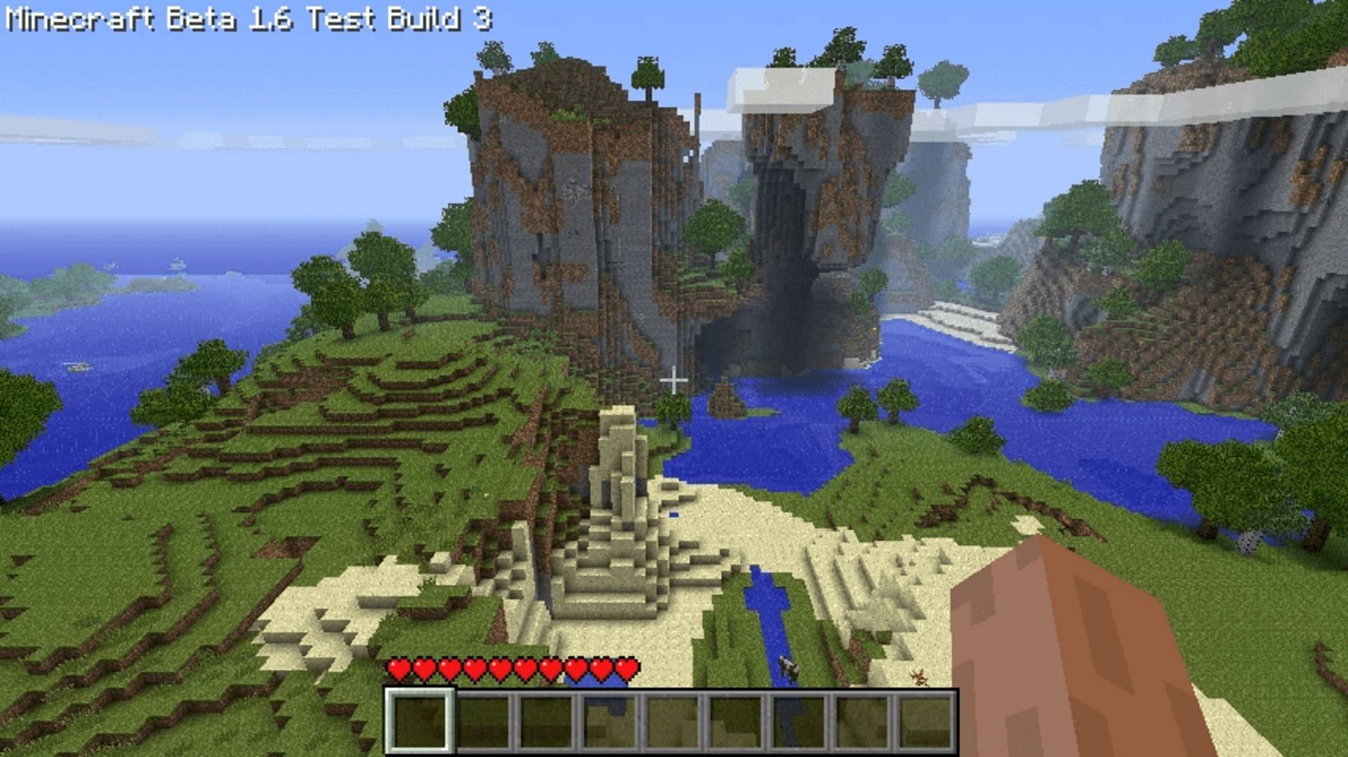 This snapshot is a throwback to one of the earliest instances of Minecraft (Image via Mojang)