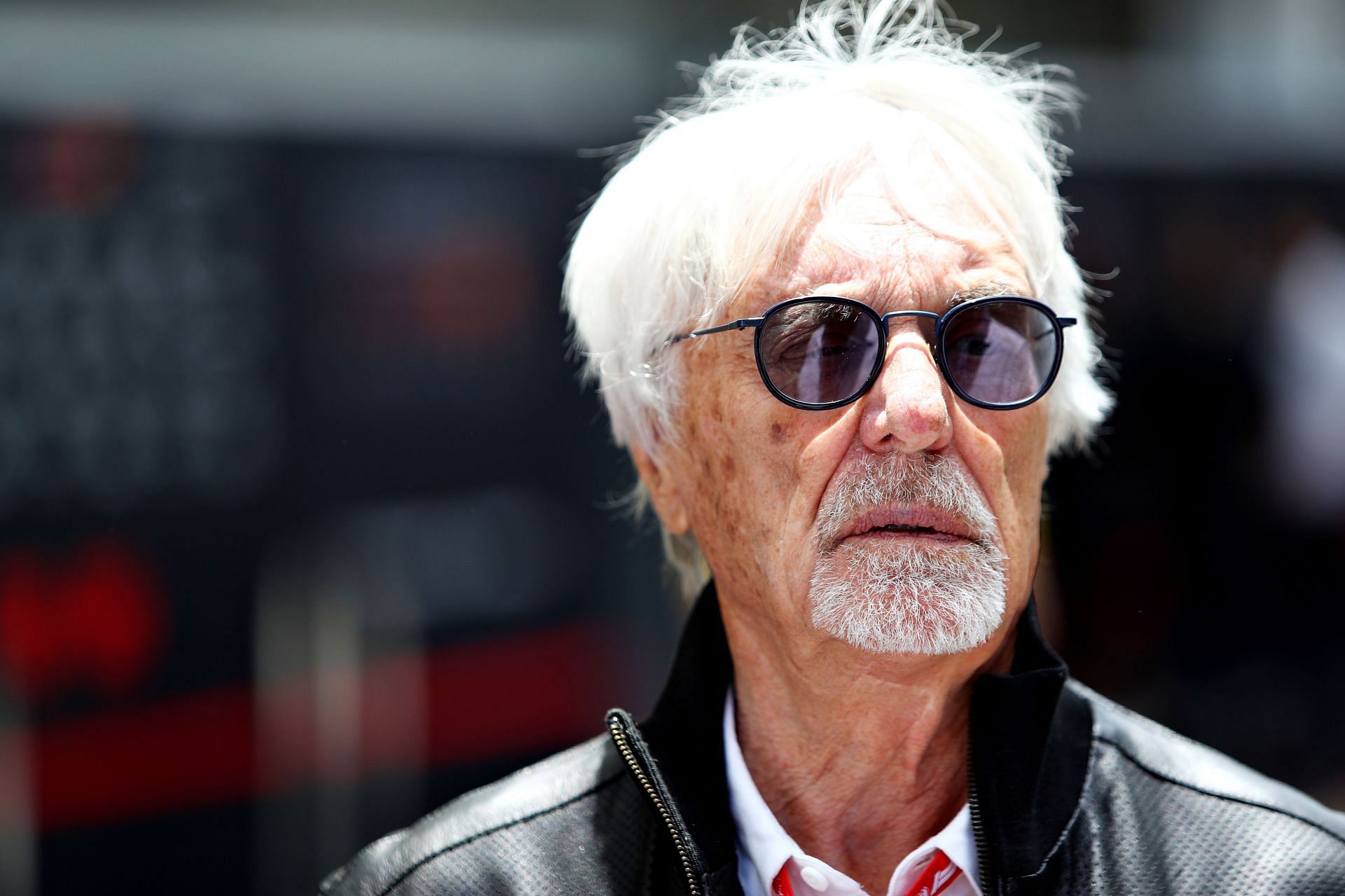 Bernie Ecclestone, Chairman Emeritus of the Formula One Group, talks in the Paddock before the 2019 F1 Grand Prix of Brazil (Photo by Mark Thompson/Getty Images)