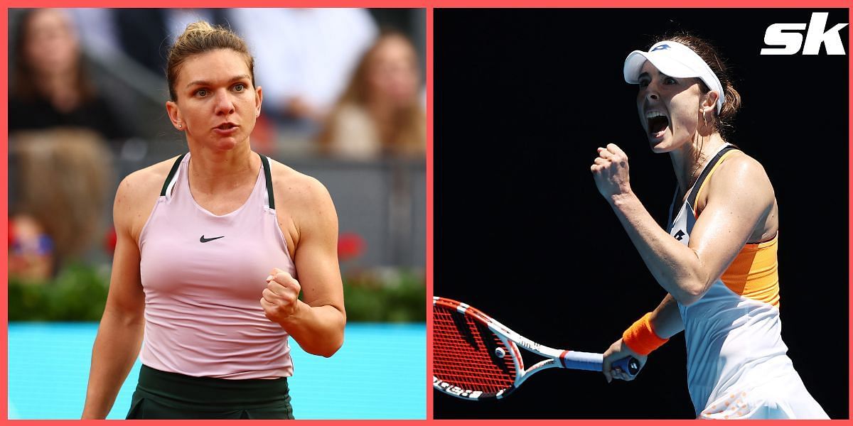 Simona Halep takes on Alize Cornet in the first round in Rome.