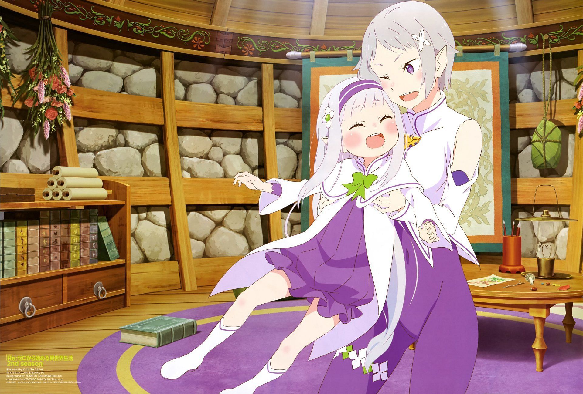 Fortuna playing with Emilia as a child (Image via White Fox)