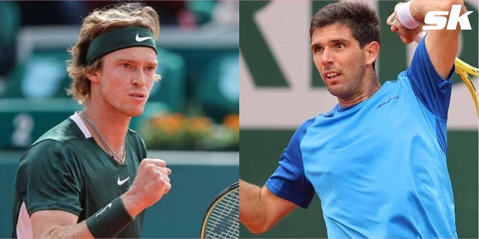 Andrey Rublev will take on Federico Delbonis in the second round of the French Open