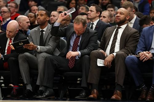 One of Charles Lee [second from left] and Darvin Ham [fourth from left] could be the LA Lakers' first-time head coach next season. [Photo: Behind the Buck Pass]