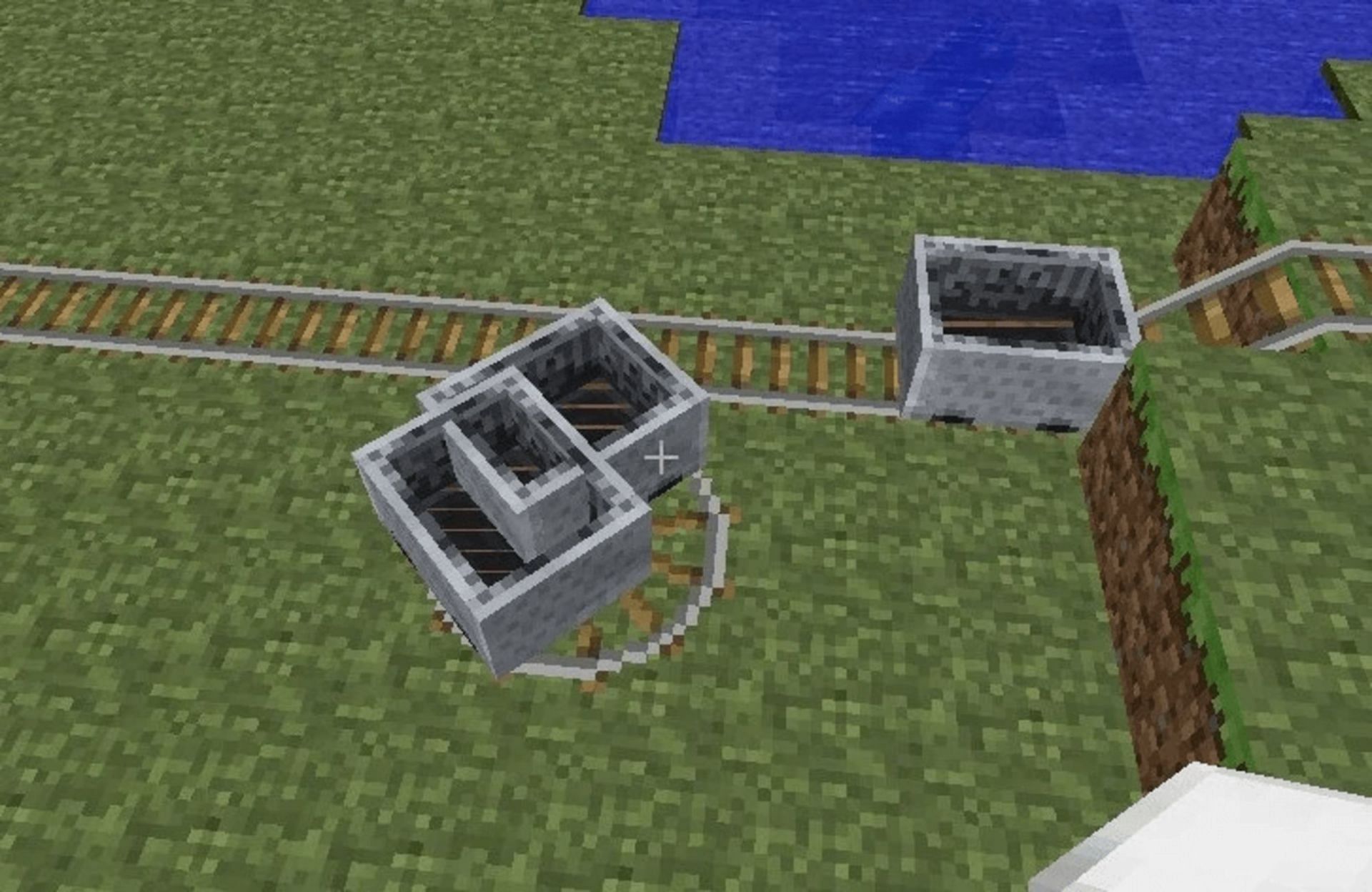 Using the right rail placement, players can move quickly with their minecarts (Image via Mojang)