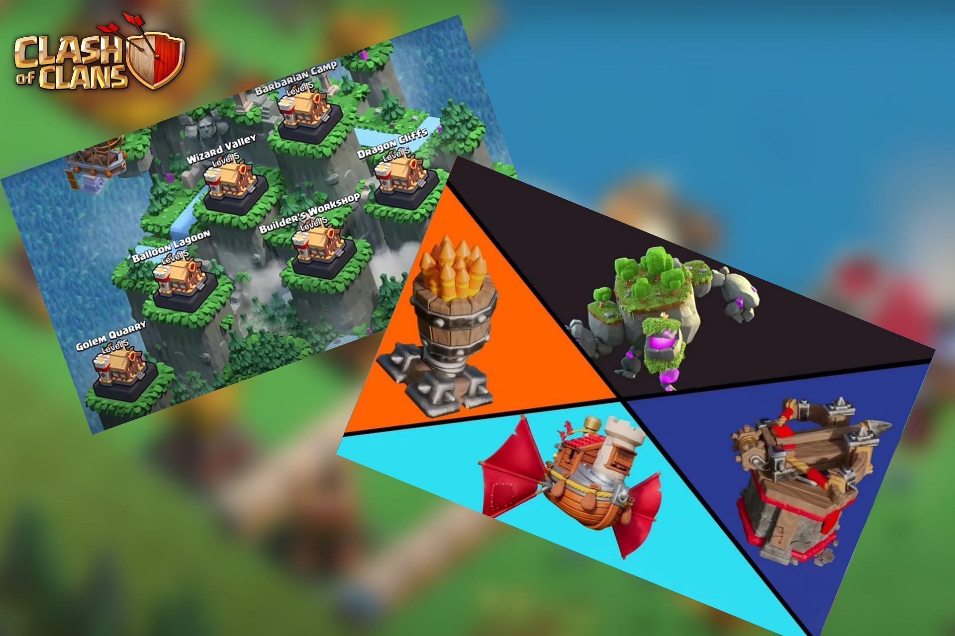 Districts in Clash of Clans (Image via Sportskeeda)