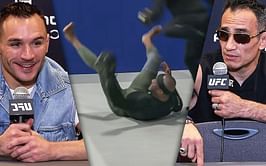 Tony Ferguson says Kamaru Usman "sucks" at Imanari rolls, Michael Chandler laughs and agrees