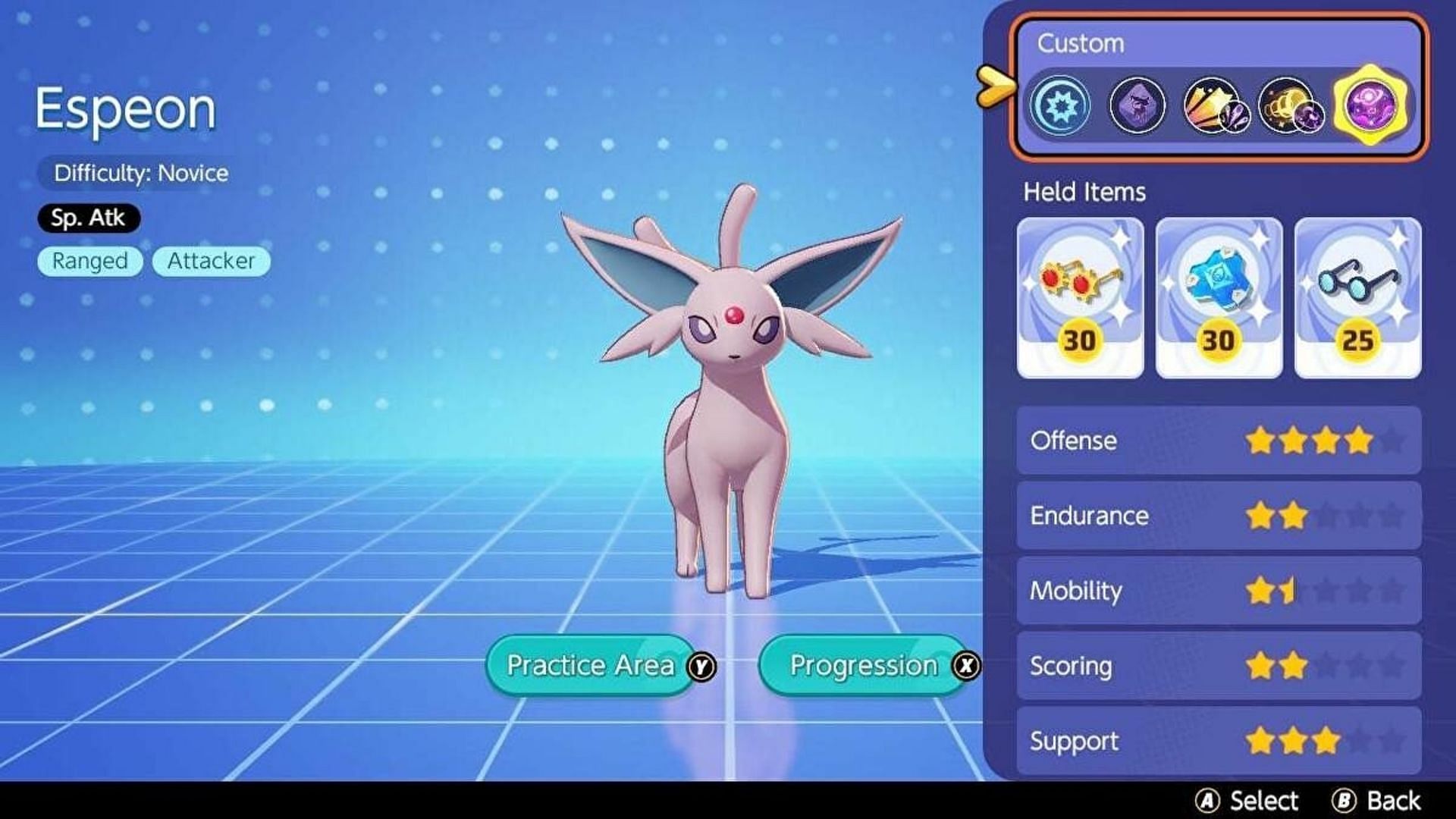 Espeon is the latest Attacker in the game (Image via TiMi Studios)