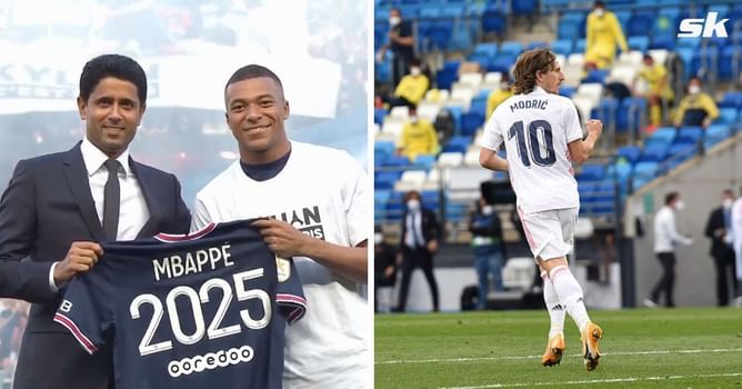 Kylian Mbappe would have been assigned Luka Modric's number 10 jersey at Real Madrid - Reports