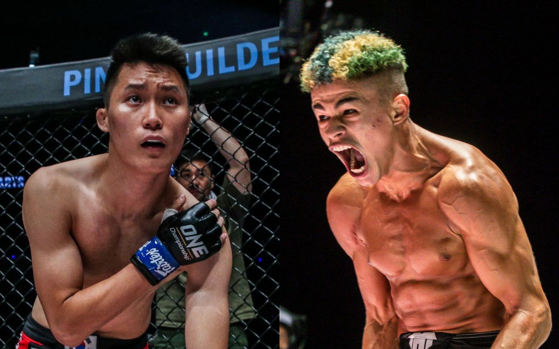 Kwon Won Il (left) says he&#039;s puzzled with Fabricio Andrade&#039;s (right) trash talk. [Photos ONE Championship]