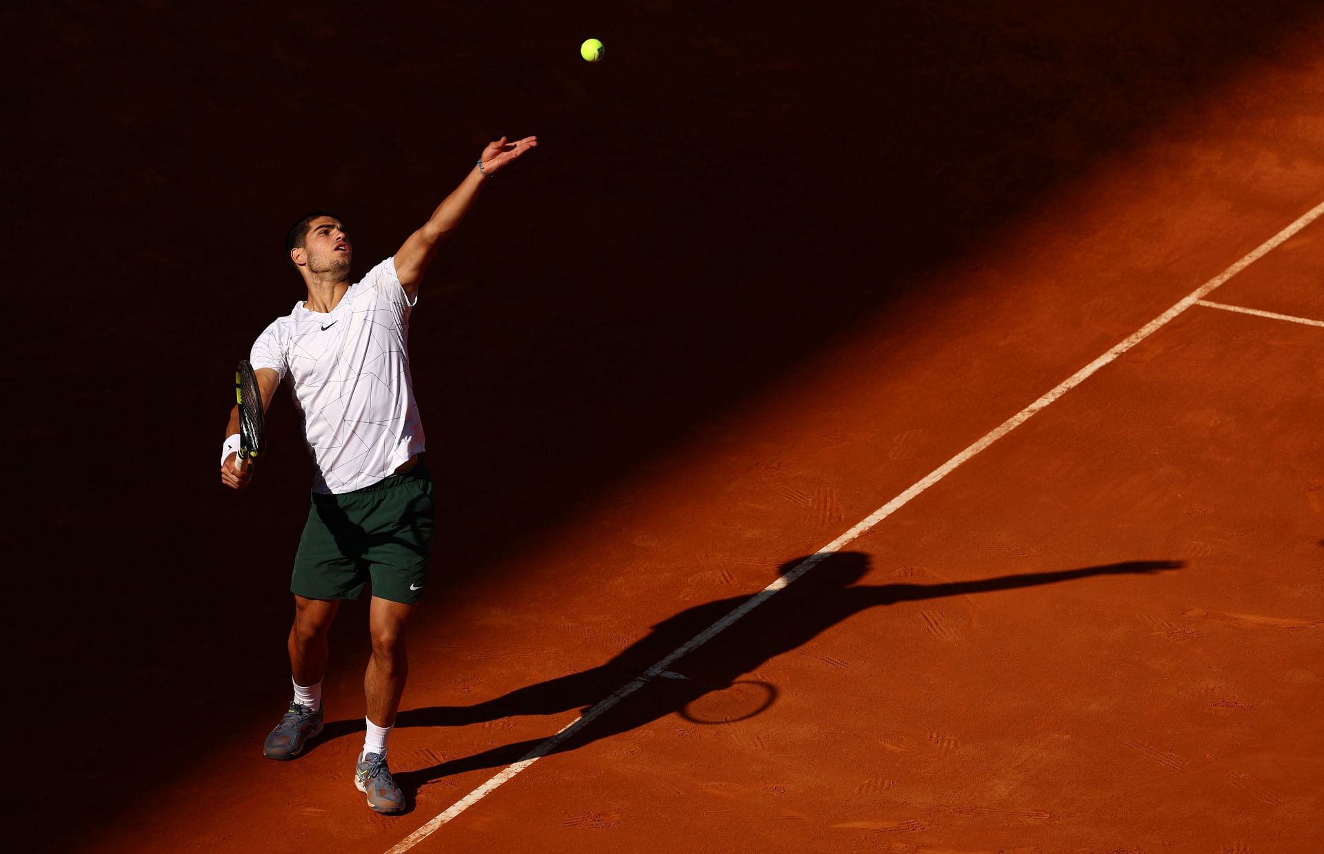 Carlos Alcaraz beat Nadal on Fridat at the Mutua Madrid Open - Day Nine