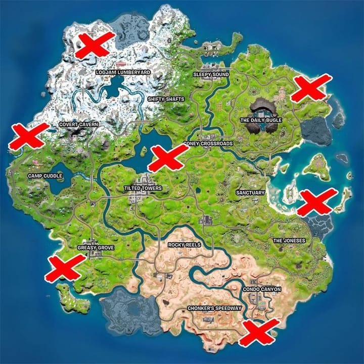 Location of every Fortnite vault in Chapter 3 Season 2