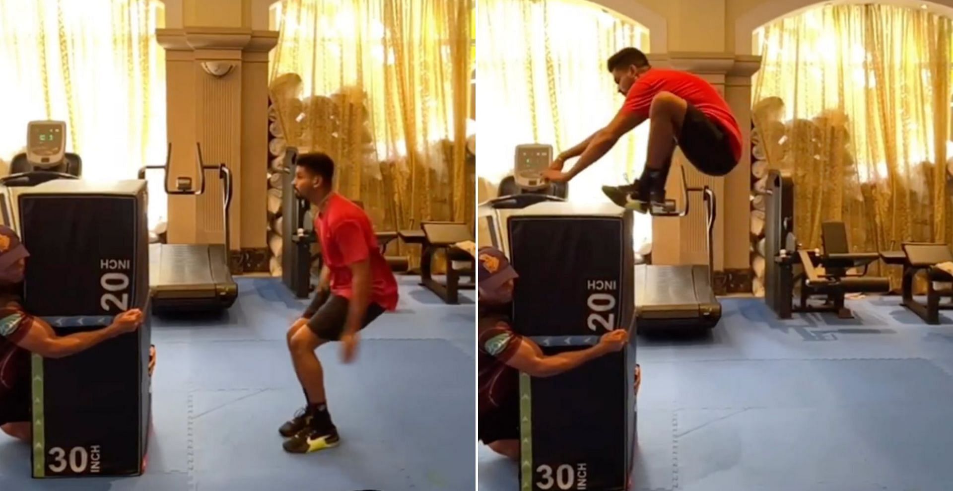 Shreyas Iyer showed his fitness skills in the gym (Credit: Instagram)