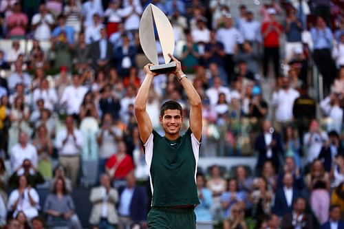 Carlos Alcaraz at the 2022 Mutua Madrid Open - Day 11