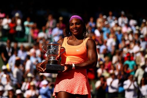 Serena Williams at the 2015 French Open.