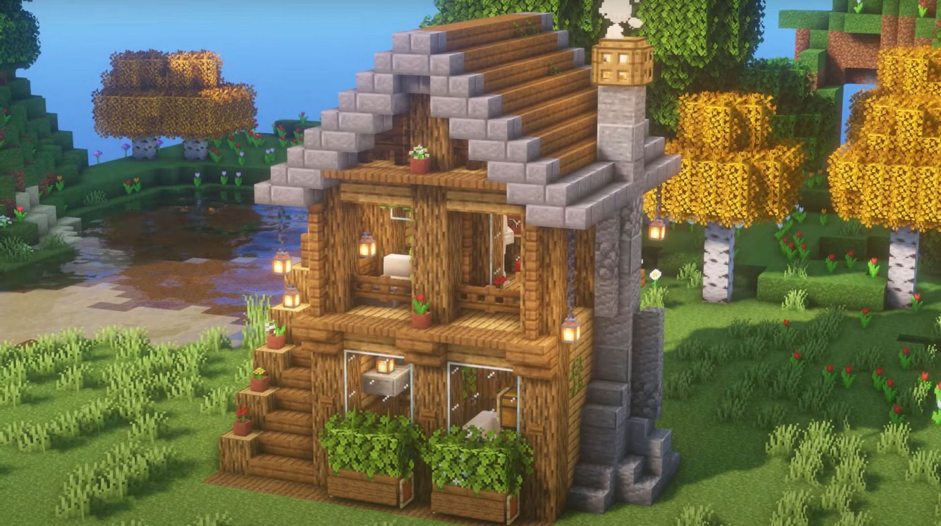 This cottage is a quick build but may require a little building nuance to complete perfectly (Image via PlatinumThief)