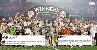 Twitter erupts as Eintracht Frankfurt beat Rangers on penalties to win the Europa League