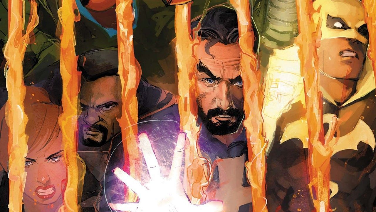 Doctor Strange and other Marvel heroes (Image via Marvel Comics)