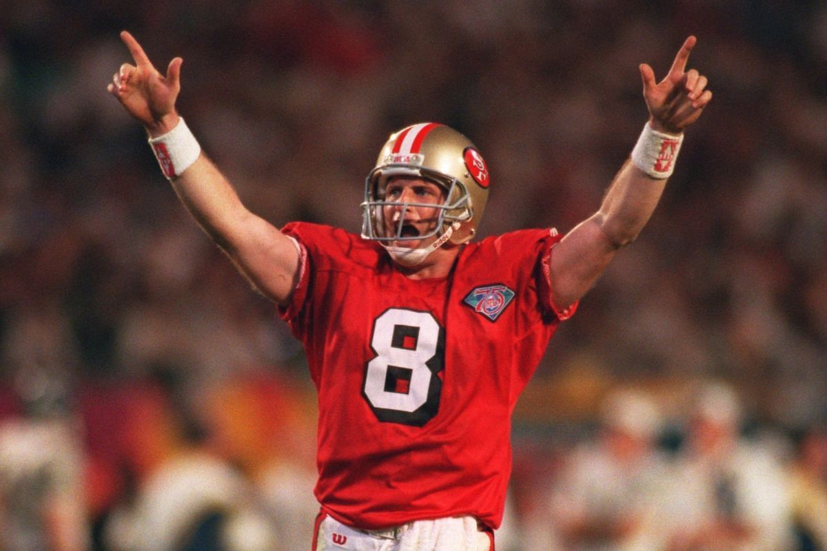 Steve Young of the San Francisco 49ers