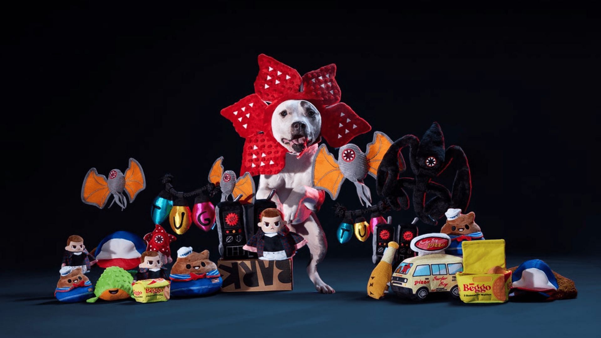 Stranger Things x BarkBox merchandise collection with adorable toys (Image via BARK)