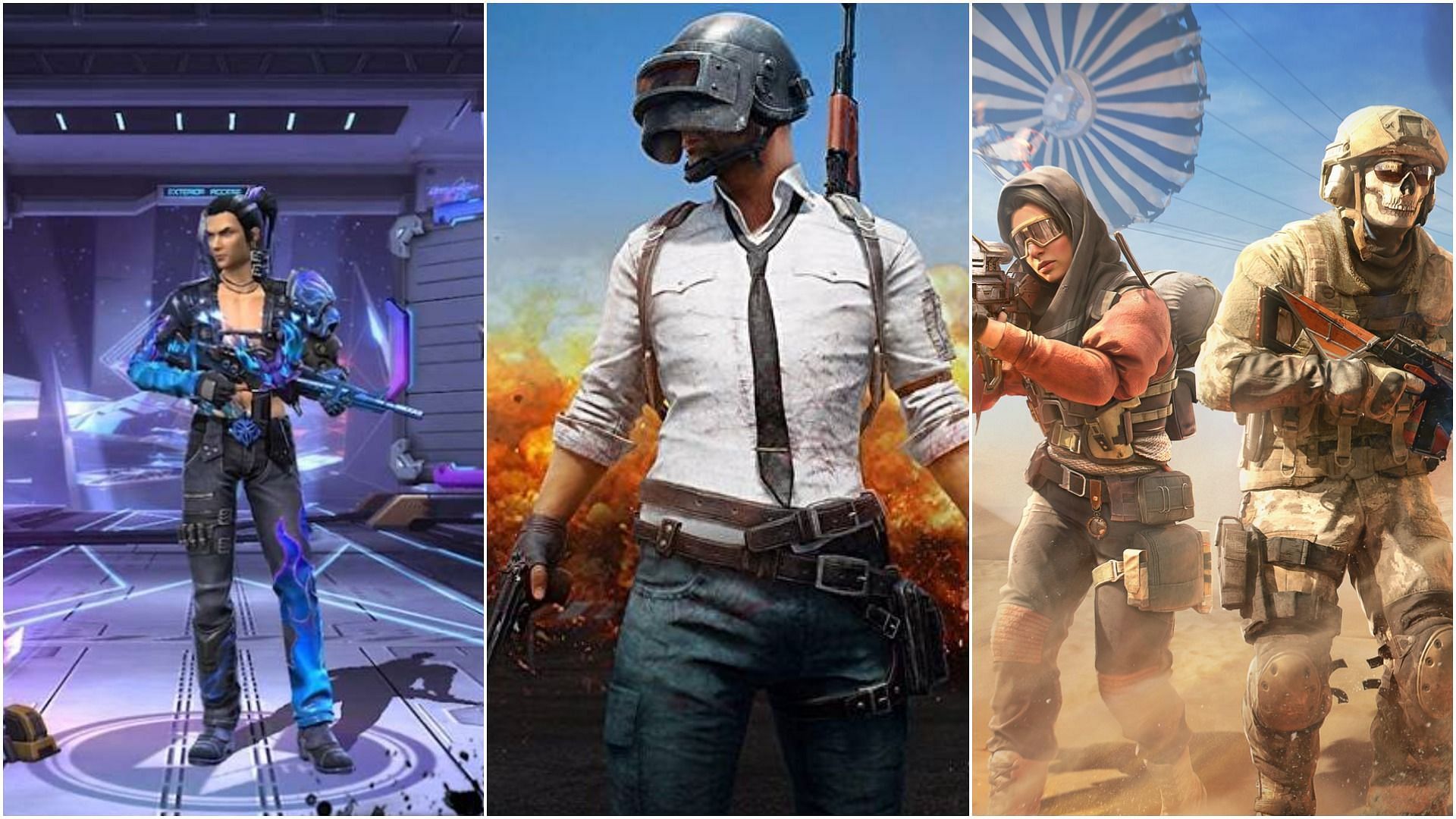 There are some great online games that are available in India (Images via Garena, Krafton, Activision)